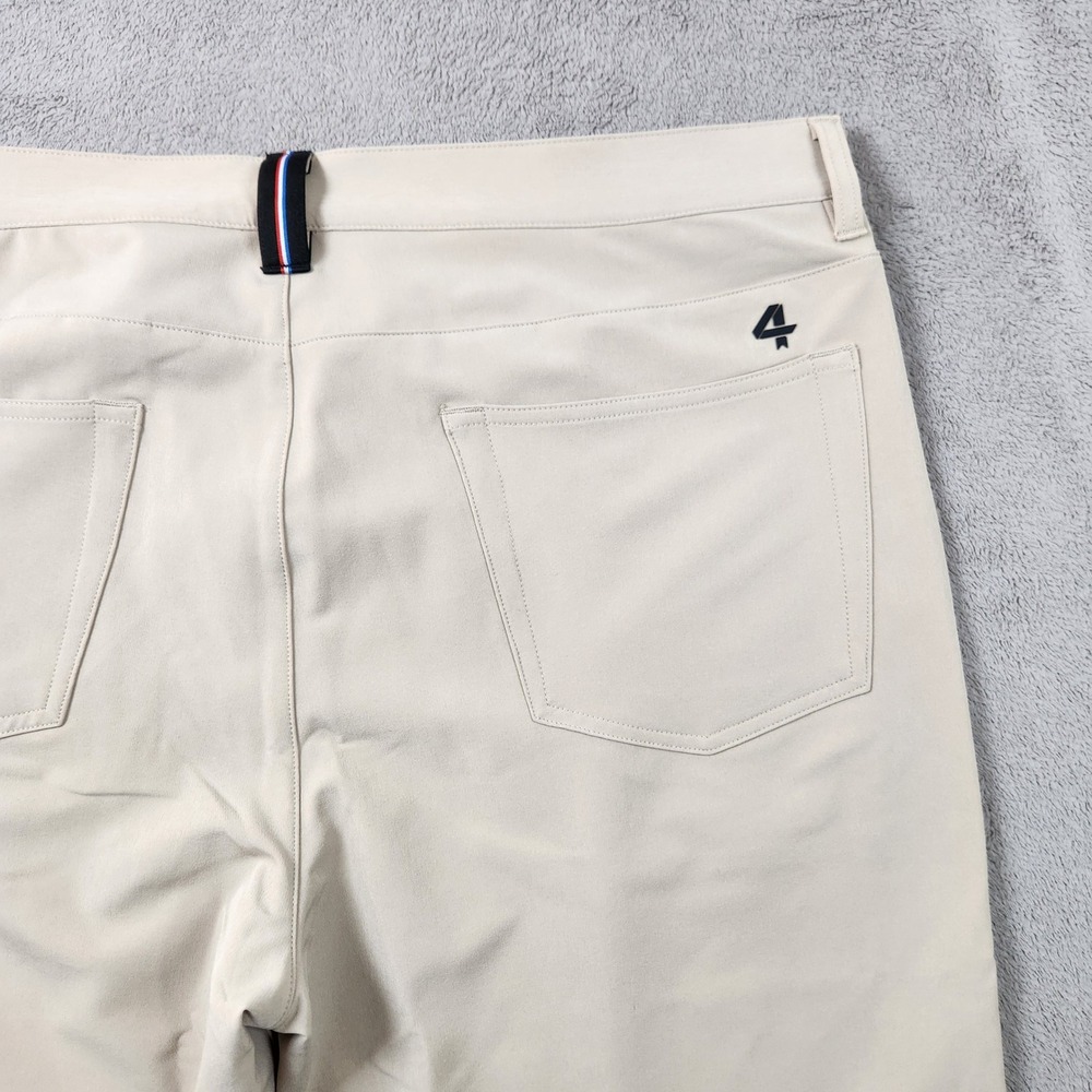Fourlaps Traverse Slim Fit Pant Mens size 36x32 Beige Tan Tech Stretch - Picture 4 of 13